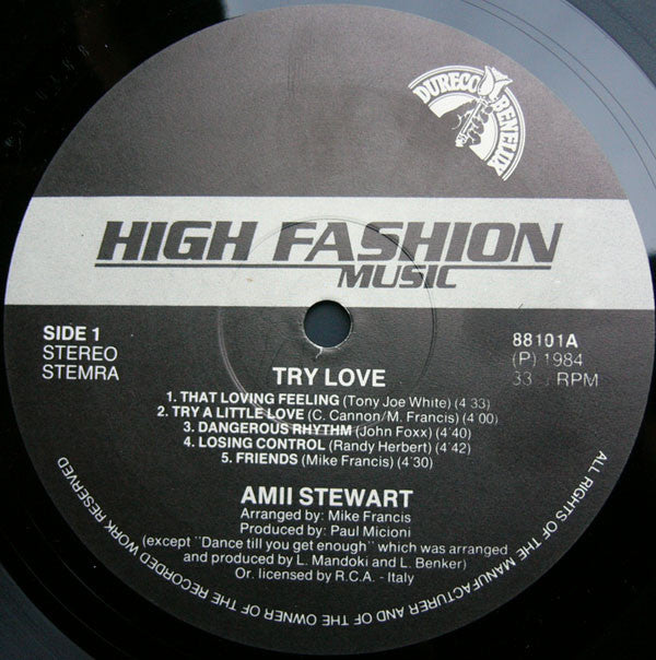 Amii Stewart : Try Love (LP, Album)