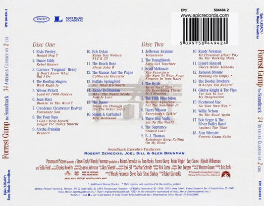 Various : Forrest Gump (The Soundtrack) (2xCD, Comp, RE, RM, Spe)