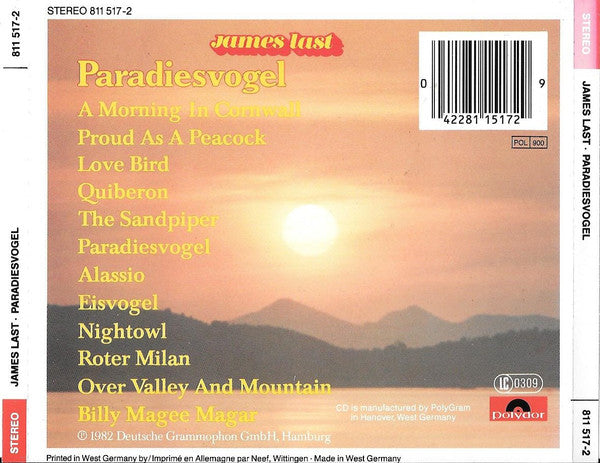 James Last : Paradiesvogel (CD, Album, RE, RP)