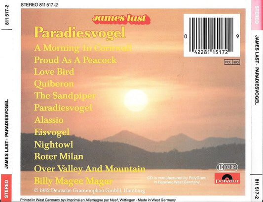James Last : Paradiesvogel (CD, Album, RE, RP)