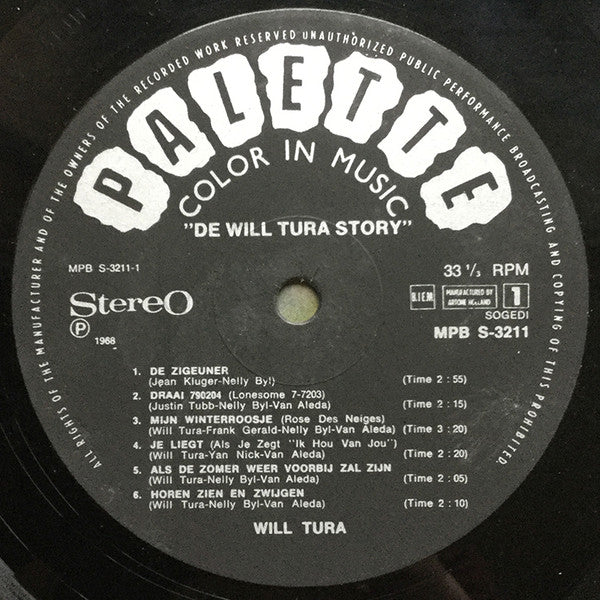 Will Tura : De Will Tura Story (LP, Comp)