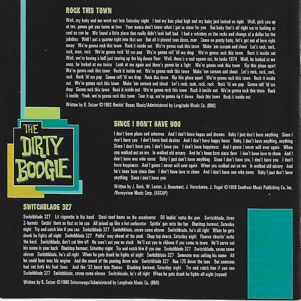 Brian Setzer Orchestra : The Dirty Boogie (CD, Album)