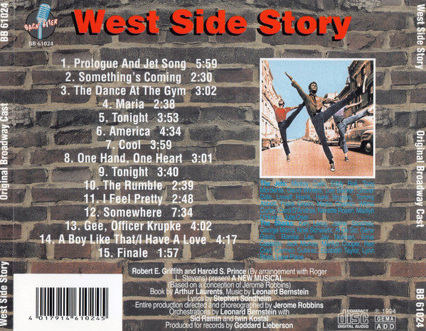 "West Side Story" Original Broadway Cast : West Side Story (CD, Album, RE)