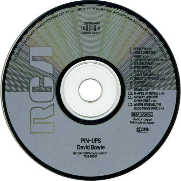David Bowie : Pinups (CD, Album, RE)