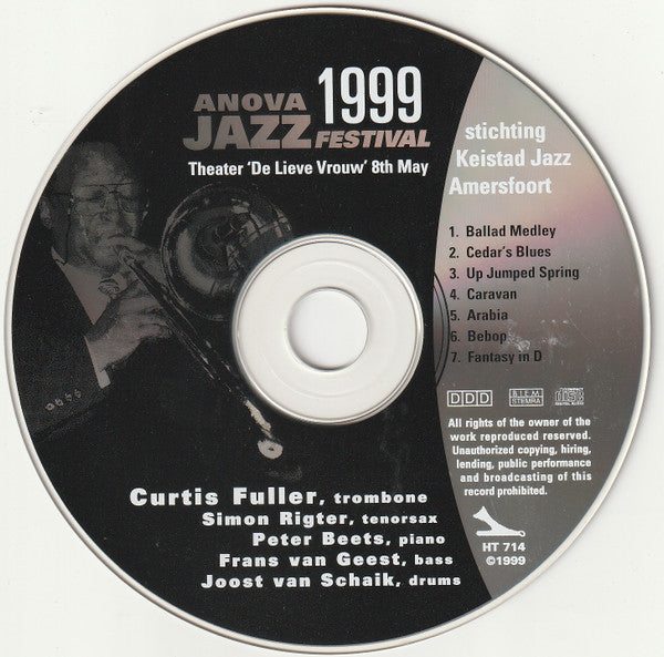 Curtis Fuller, The Peter Beets Quartet : Live At The Anova Jazz Festival Amersfoort (CD, Album)