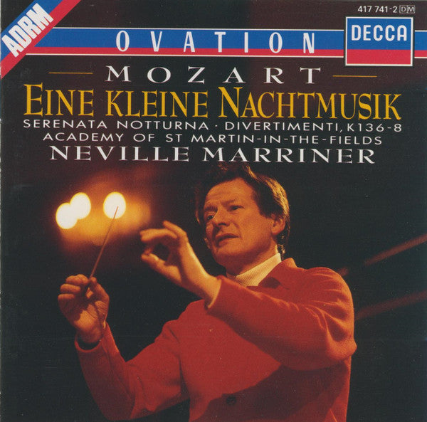 Wolfgang Amadeus Mozart Mozart The Academy Of St. Martin-in-the-Fields, Sir Neville Marriner : Eine Kleine Nachtmusik, Serenata Notturna, Divertimenti K. 136-138 (CD, Comp, RM)