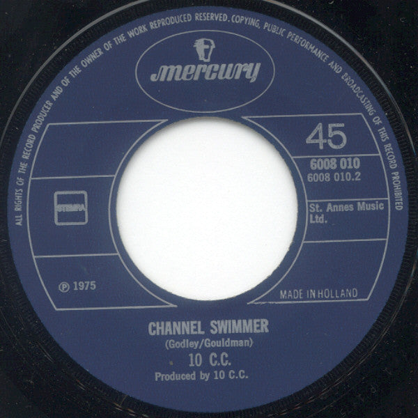 10cc : Life Is A Minestrone / Channel Swimmer (7", Single)
