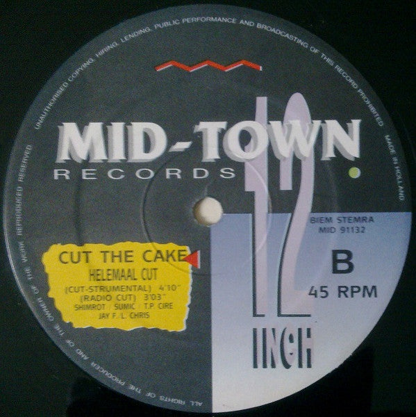 Cut The Cake : Helemaal Cut (12")