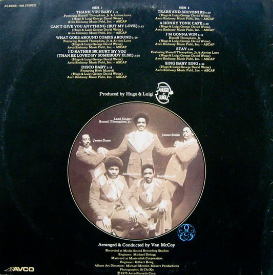 The Stylistics : Thank You Baby (LP, Album)