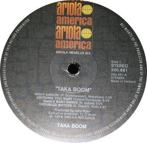 Taka Boom : Taka Boom (LP, Album)