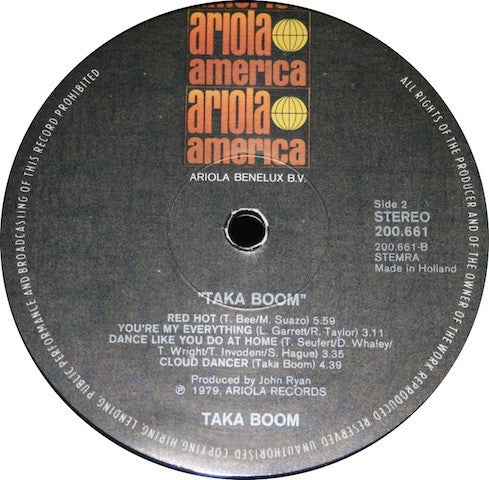 Taka Boom : Taka Boom (LP, Album)