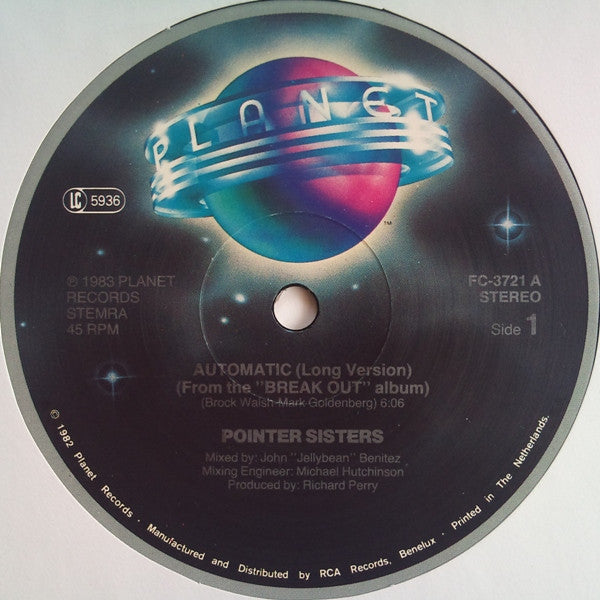Pointer Sisters : Automatic (Special Remix) (12")