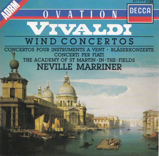 Antonio Vivaldi, The Academy Of St. Martin-in-the-Fields, Sir Neville Marriner : Wind Concertos (CD, Comp, RM)