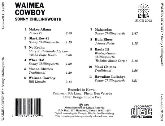 Sonny Chillingworth : Waimea Cowboy (CD, Album, RE)