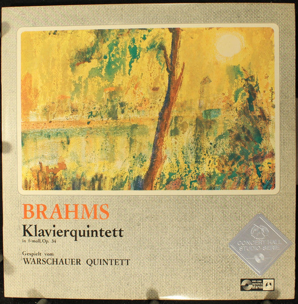 Johannes Brahms - Kwintet Warszawski : Klavierquintett In F-Moll, Op. 34 (LP)