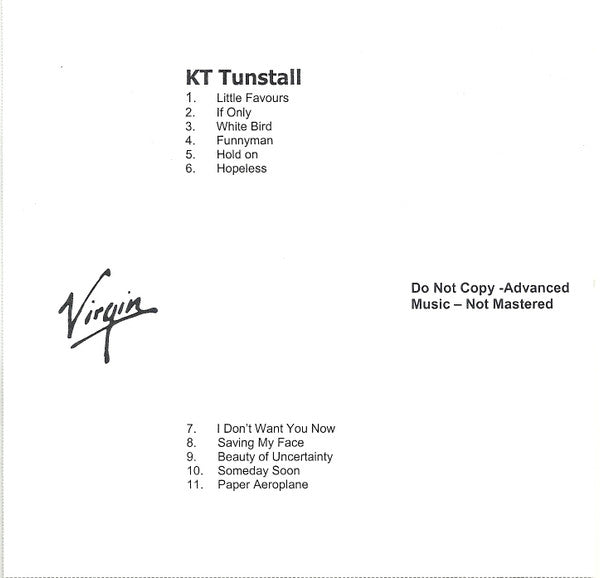 KT Tunstall : Drastic Fantastic (CDr, Album, Promo, Do )