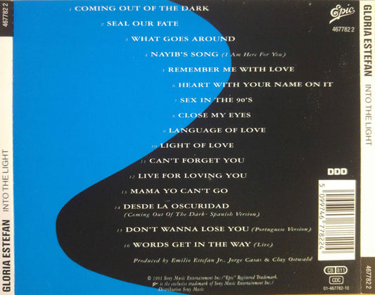 Gloria Estefan : Into The Light (CD, Album)