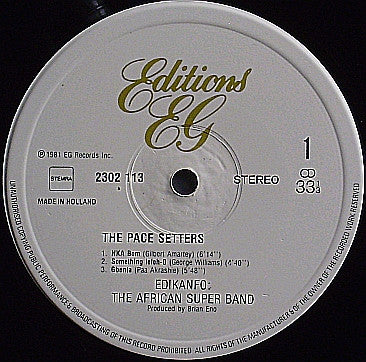 Edikanfo : The Pace Setters (LP, Album)