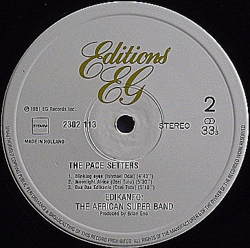 Edikanfo : The Pace Setters (LP, Album)
