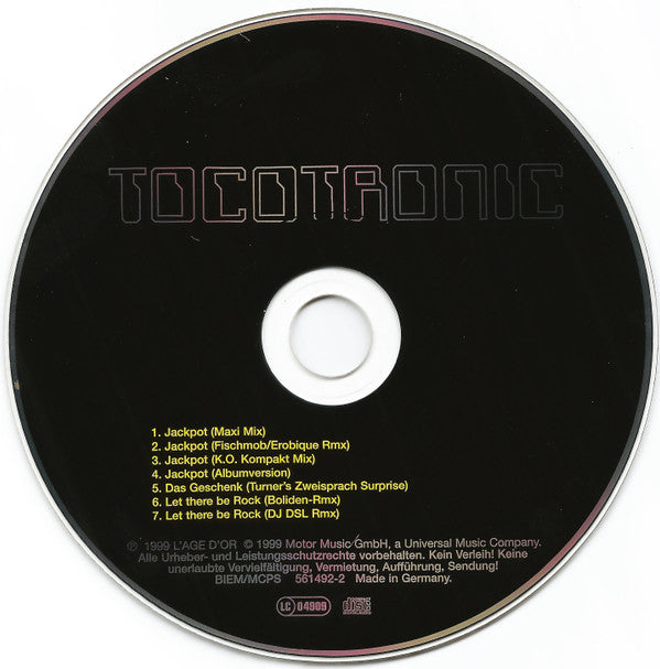 Tocotronic : Jackpot (CD, Maxi)