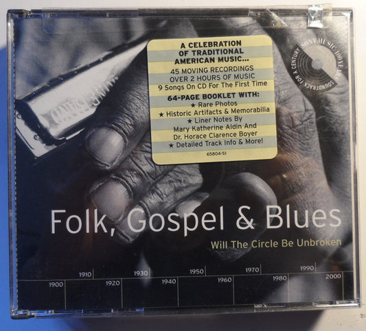 Various : Folk, Gospel & Blues (Will The Circle Be Unbroken) (2xCD, Comp)