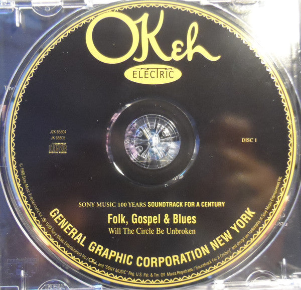 Various : Folk, Gospel & Blues (Will The Circle Be Unbroken) (2xCD, Comp)