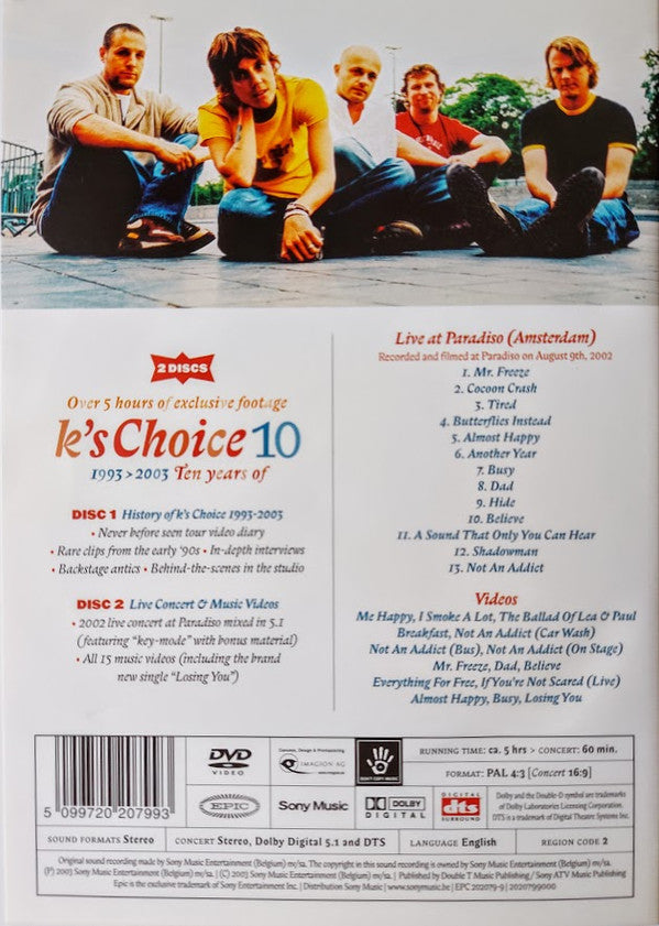 K's Choice : 10 (1993 > 2003, Ten Years Of) (2xDVD-V, Comp)