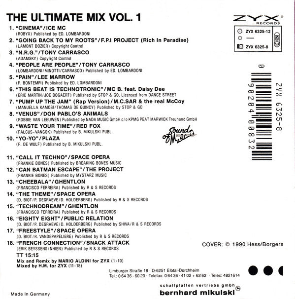 Various : The Ultimate Mix Vol. 1 (CD, Maxi)