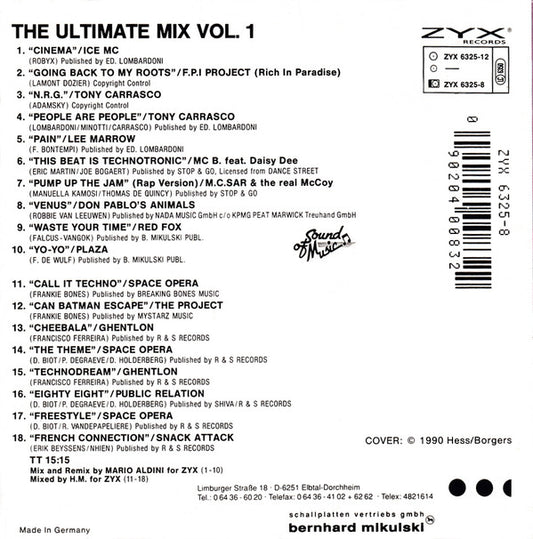 Various : The Ultimate Mix Vol. 1 (CD, Maxi)