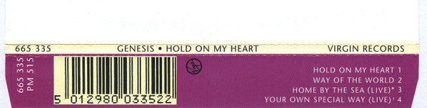 Genesis : Hold On My Heart (CD, Maxi)