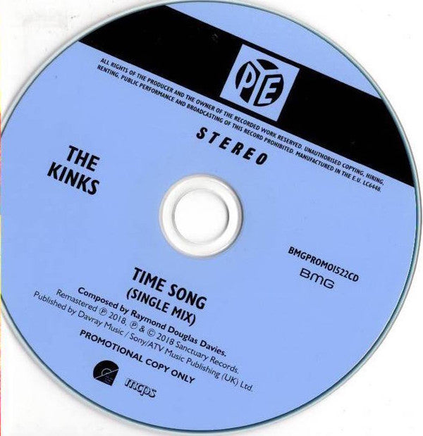 The Kinks : Time Song (Single Mix) (CD, Single, Promo)