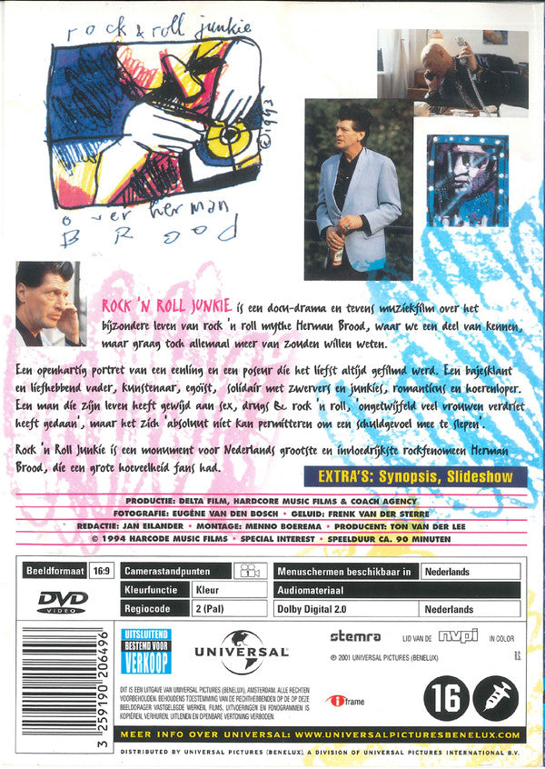 Herman Brood : Rock 'n Roll Junkie (DVD-V, RE, PAL, Reg)