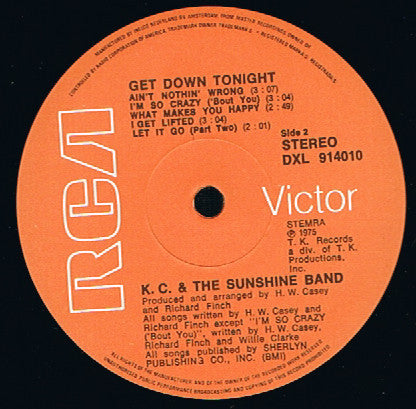 KC & The Sunshine Band : KC And The Sunshine Band (LP, Album)