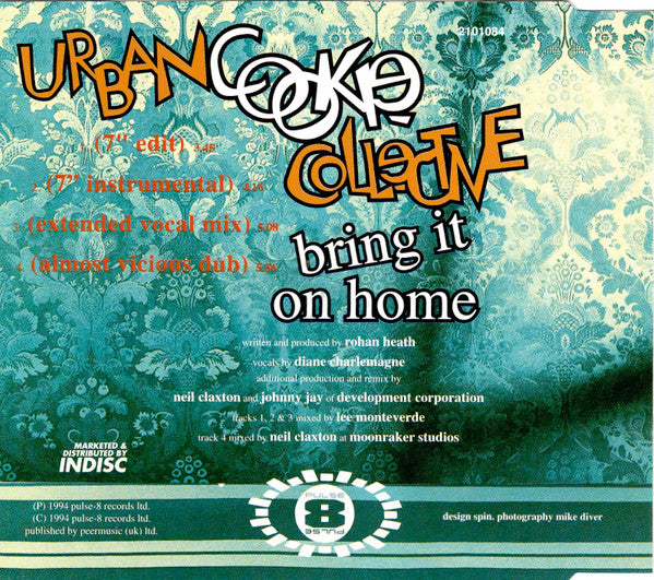 Urban Cookie Collective : Bring It On Home (CD, Maxi)