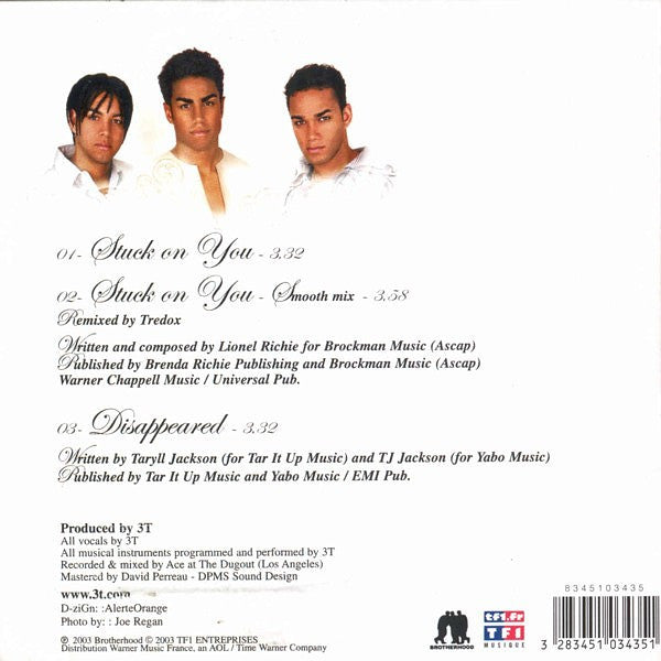3T : Stuck On You (CD, Single)