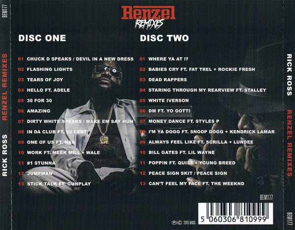 Rick Ross : Renzel Remixes (2xCD, Mixtape)