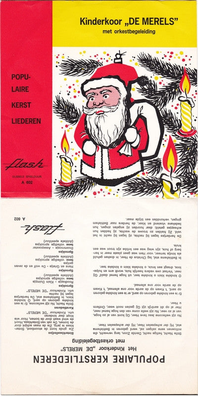 Kinderkoor "De Merels" : Populaire Kerstliedjes (7", Single)