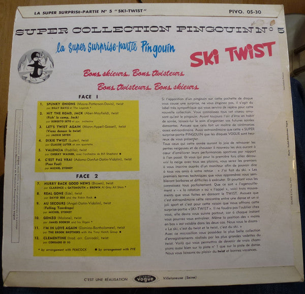 Various : La Super Surprise-Partie Pingouin N° 5 - Ski Twist (LP, Comp)