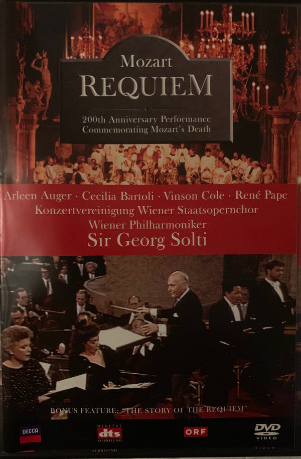 Wolfgang Amadeus Mozart : Requiem (200th Anniversary Performance Commemorating Mozart's Death) (DVD, NTSC)