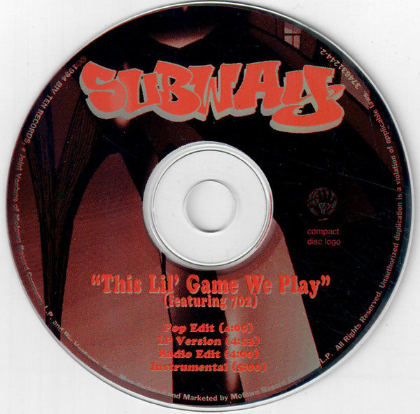 Subway (12) Featuring 702 : This Lil' Game We Play (CD, Single, Promo)
