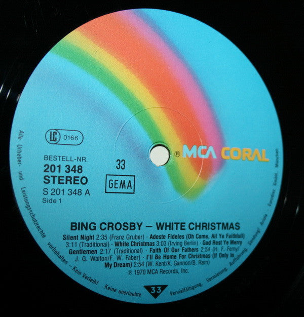 Bing Crosby : White Christmas (LP, Album, RE)