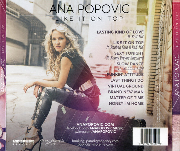 Ana Popović : Like It On Top (CD, Album)