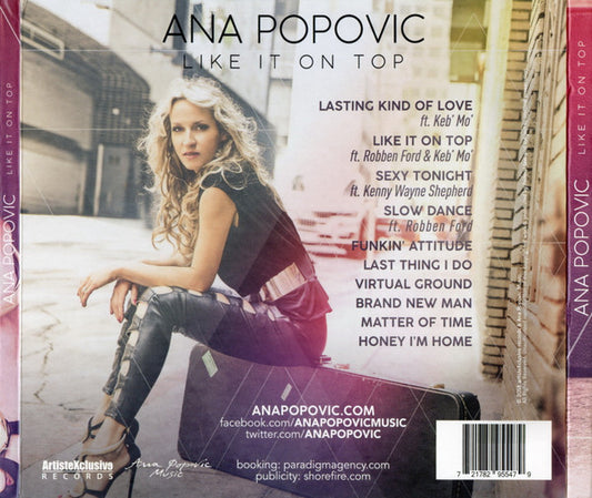 Ana Popović : Like It On Top (CD, Album)