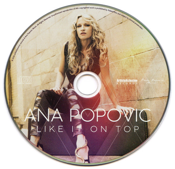 Ana Popović : Like It On Top (CD, Album)