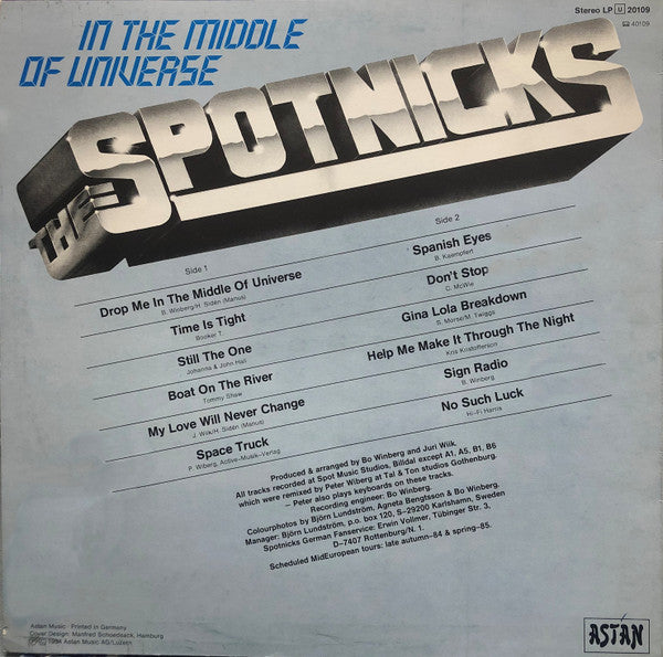 The Spotnicks : In The Middle Of Universe (LP, Album)