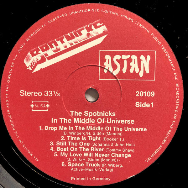 The Spotnicks : In The Middle Of Universe (LP, Album)
