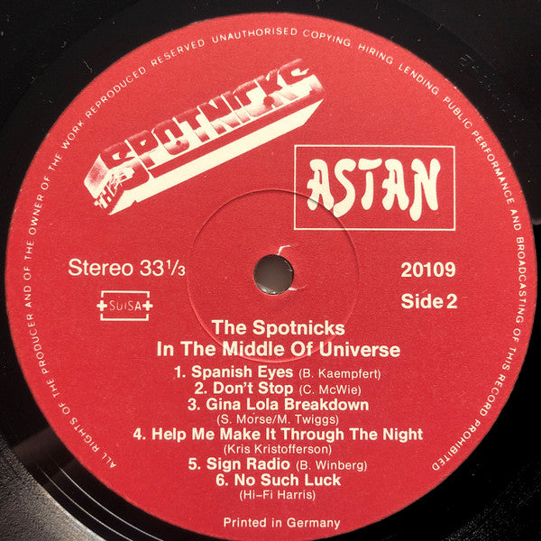 The Spotnicks : In The Middle Of Universe (LP, Album)