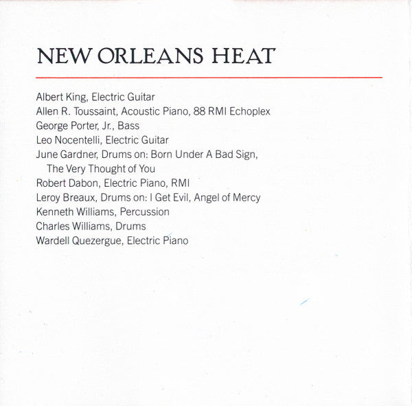 Albert King : New Orleans Heat (CD, Album, RE)