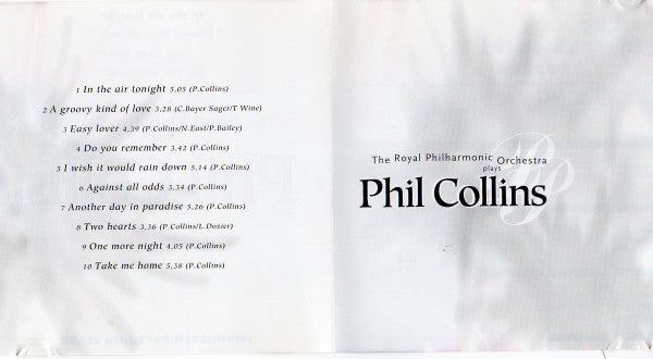 Royal Philharmonic Orchestra , Conducted By  Louis Clark : Plays Phil Collins (CD)