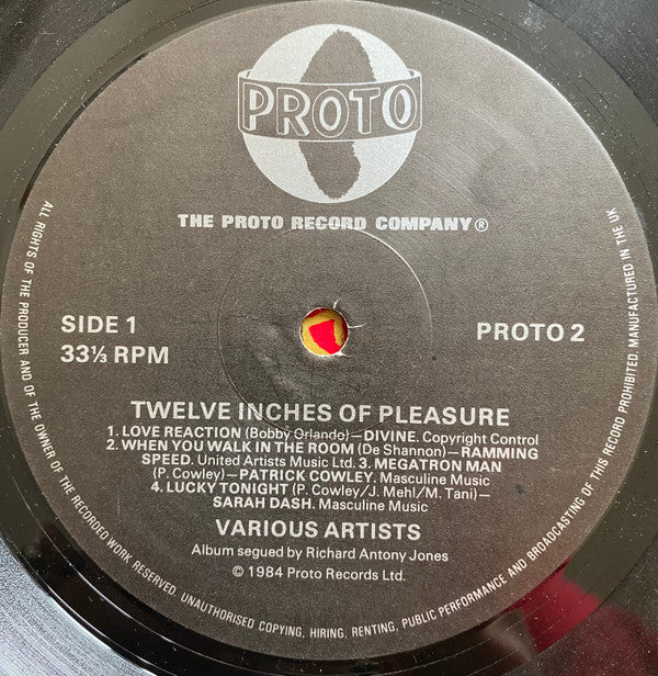 Various : Twelve Inches Of Pleasure (Volume 2) (LP, Album, Comp, Mixed)